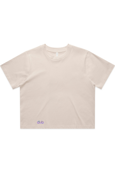 dub crop cut women's tee